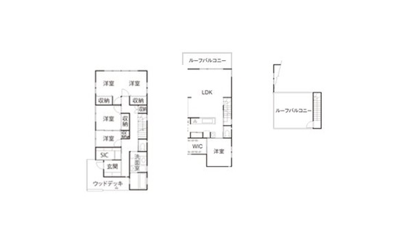 川の見晴らしを活かした家