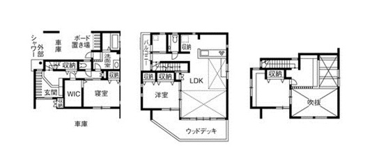 30坪の注文住宅間取り図